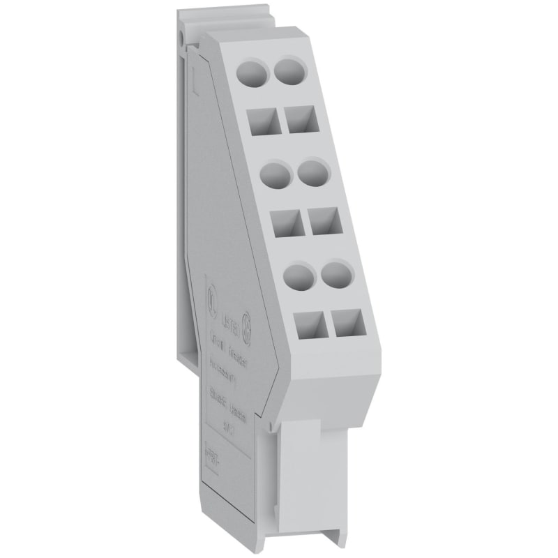 Schneider Electric 3 wires terminal block, Masterpact MTZ1/2/3, fixed, spare part, 1 part LV847074SP
