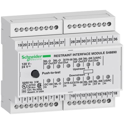 Schneider Electric Restraint Interface module (RIM) 120 V AC LV848892SP