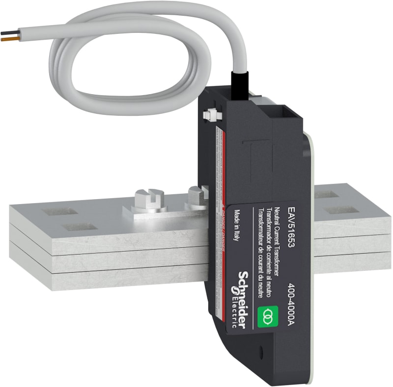 Schneider Electric External current sensor, MasterPact MTZ2, neutral and residual earth fault protection, sensor rating 2000A, spare part LV848905SP
