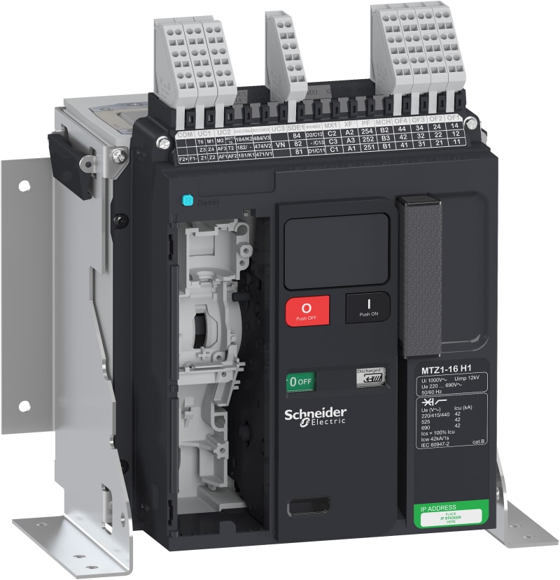 Schneider Electric Circuit breaker Masterpact MTZ1 16H1 - 1600 A - 3P fixed - w/o Micrologic LV847150