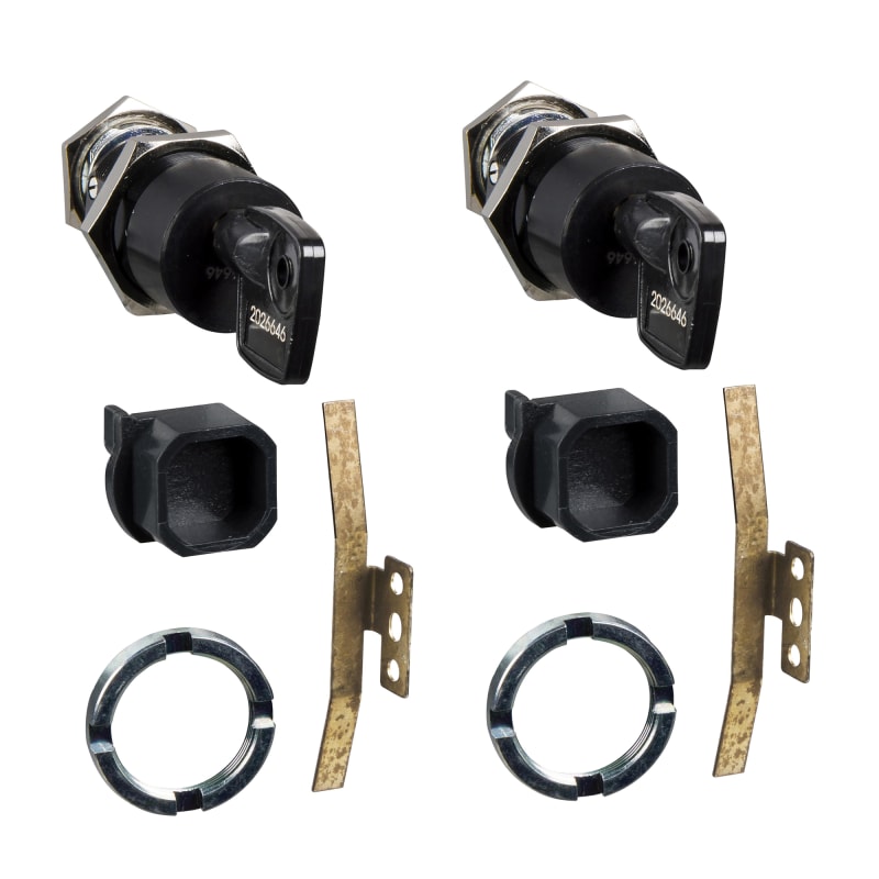 Profalux Lock Set, 2 Locks + 1 Key, Pocket in Disconnected Position, MTZ1 (LV864910SP)