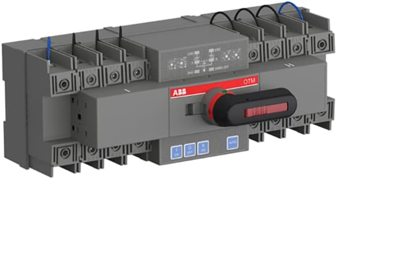 ABB Automatic transfer switch, motor operated, open transition type 1-0-2. Self-supplied unit with adjustable operating parameters. 1SCA151251R1001