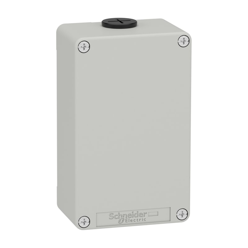 Schneider Electric Harmony XAP, XB2 SL, Empty control station, zinc alloy, grey, M20, undrilled, 80 x 130 x 51,5, UL cULus XAPD21