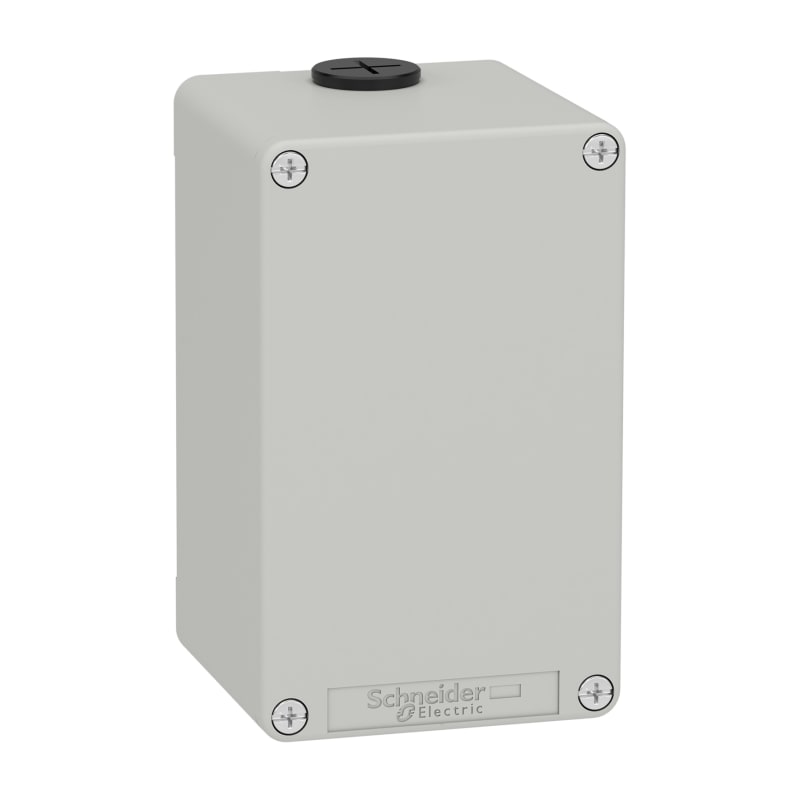 Schneider Electric Harmony XAP, XB2 SL, Empty control station, zinc alloy, grey, M20, undrilled, 80 x 130 x 77, UL cULus XAPD24