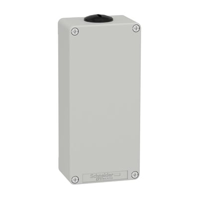 Schneider Electric Harmony XAP, XB2 SL, Empty control station, zinc alloy, grey, M25, undrilled, 80 x 175 x 51,5 XAPD31