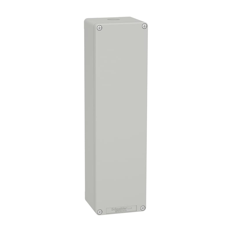 Schneider Electric Harmony XAP, XB2 SL, Empty control station, aluminium, grey, M32, undrilled, 85 x 310 x 77 XAPD54