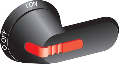 ABB OHB65J6 PSTL HDL 6X65MM Black 1,3R,12