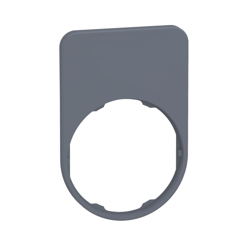 Sign flush in grey plastic (ZBYFP6101C0)