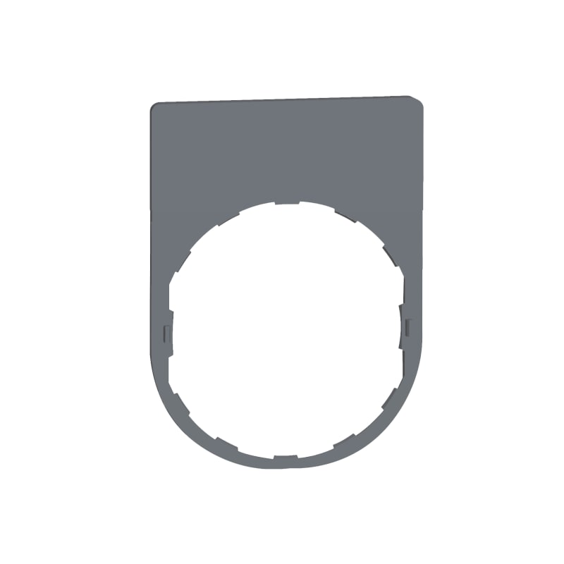 Sign in grey plastic without text (ZBYP2101C0)