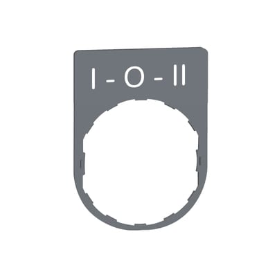 Sign in grey plastic with text "In-O-II"