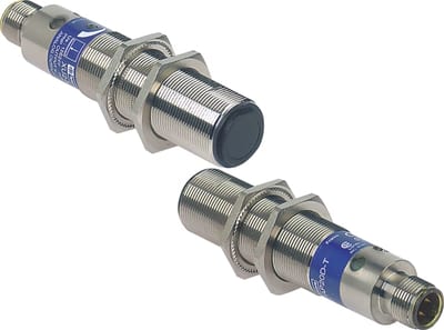 Telemecanique XUB0SPSNL2 Multimode Photoelectric Sensor, Stainless Steel, PNP, programmable, 2 m cable