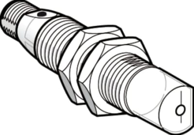 Telemecanique XUBTAPSWM12 Photoelectric Sensor M18, Retroreflective for Transparent Objects, Plastic, PNP, M12 connector