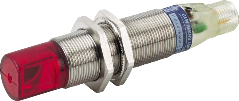 Telemecanique XUBTSPSWM12 Photoelectric Sensor M18, Retroreflective for Transparent Objects, PNP, M12 connector
