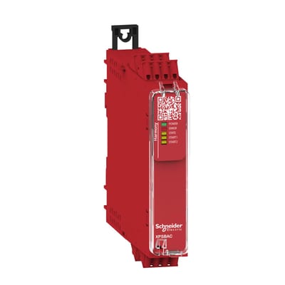 Schneider Electric Estop or guard,Harmony XPS, connected to supply terminals 48-240 V AC/DC, no inputs, spring XPSBAC34AC