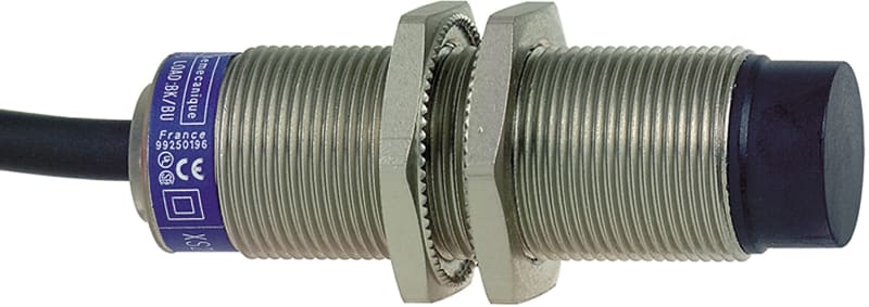 Telemecanique OsiSense XS618B4MAL2 Inductive Proximity Sensor — M18 barrel, Sn 12 mm, 2-Wire AC/DC, NO, pre-wired cable
