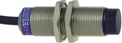 Telemecanique OsiSense XS618B4MBL2 Inductive Proximity Sensor — M18 barrel, Sn 12 mm, 2-Wire AC/DC, NC, pre-wired cable