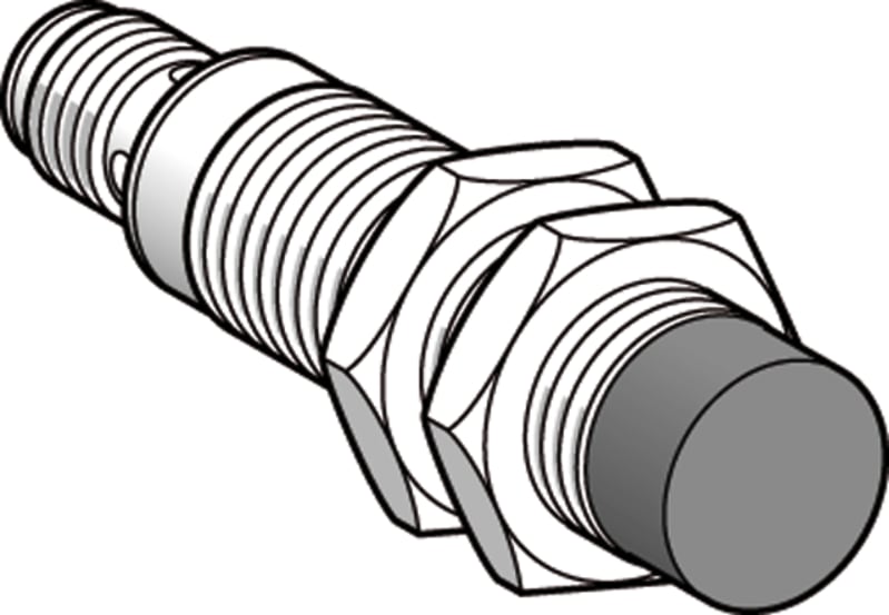 Telemecanique OsiSense XS618B4MBU20 Inductive Proximity Sensor — M18 barrel, Sn 12 mm, 2-Wire AC/DC, NC