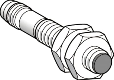 Telemecanique OsiSense XS212AAPAM12 Inductive Proximity Sensor — M12 barrel, Sn 7 mm, PNP, NO, M12 connector (4-Pin)