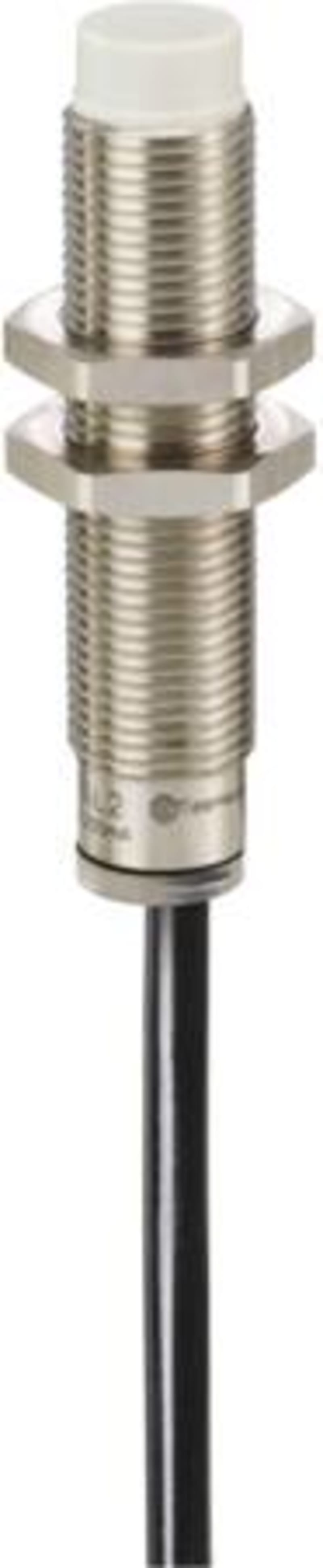 Telemecanique OsiSense XS212SAPAL2 Inductive Proximity Sensor — M12 stainless barrel, Sn 7 mm, PNP, NO, pre-wired cable