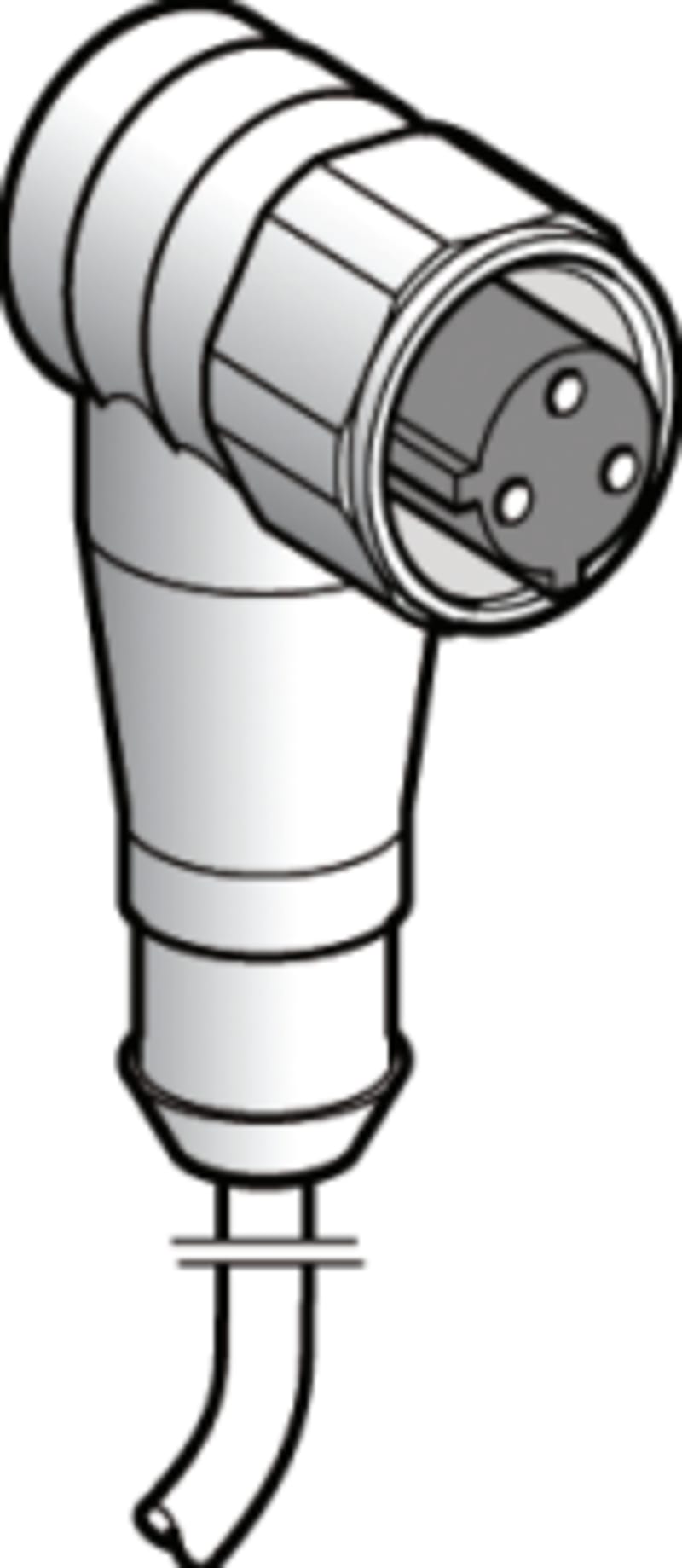 Telemecanique XZCPA1965L5 Sensor Cable, M8 female, 3-pin, PVC, 5 m