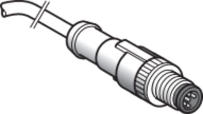 Telemecanique XZCP1541L1 Sensor Cable, M12 male straight, 4-pin, 1 m
