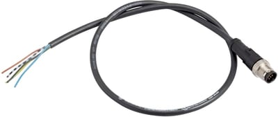 Telemecanique XZCP1564L05 Sensor Cable, M12 male straight, 5-pin, 05 m