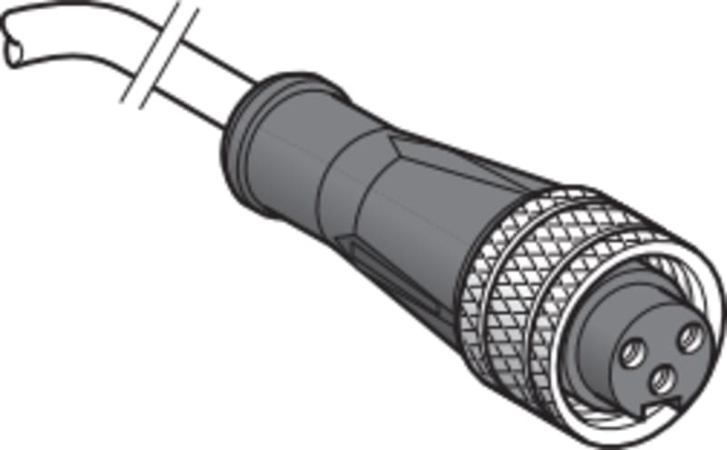 Telemecanique XZCP1662L5 Sensor Cable, M8 female, 3-pin, 5 m