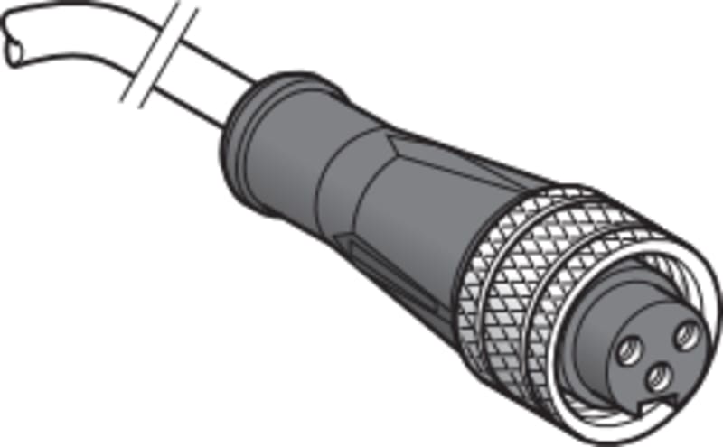 Telemecanique XZCP1670L5 Sensor Cable, M8 female, 3-pin, 5 m