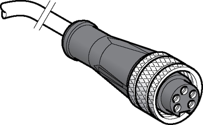 Telemecanique XZCP1764L5 Sensor Cable, M8 female, 5-pin, 5 m