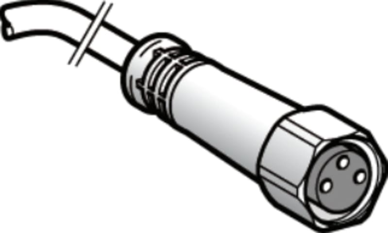 Telemecanique XZCPA0941L5 Sensor Cable, M8 female straight, 4-pin, PVC, 5 m