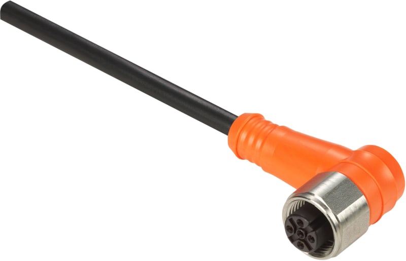 Telemecanique XZCPA1241L2 Sensor Cable, M12 female, 4-pin, PVC, 2 m
