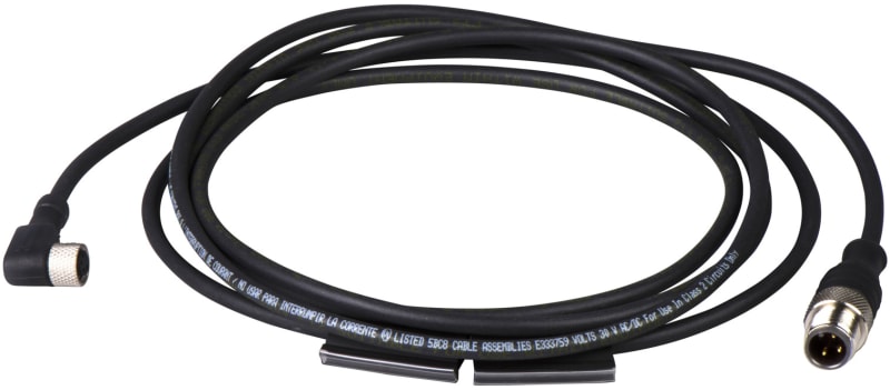 Telemecanique XZCR1509041J2 Sensor Cable, M12 to M12