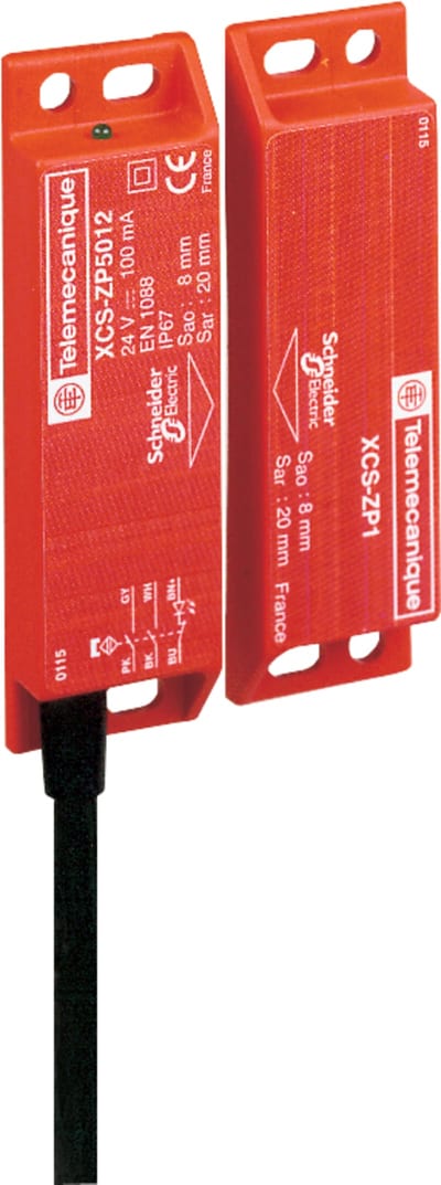 Telemecanique XCSDMP5915 Coded Magnetic Safety Switch, 2 NC, with LED