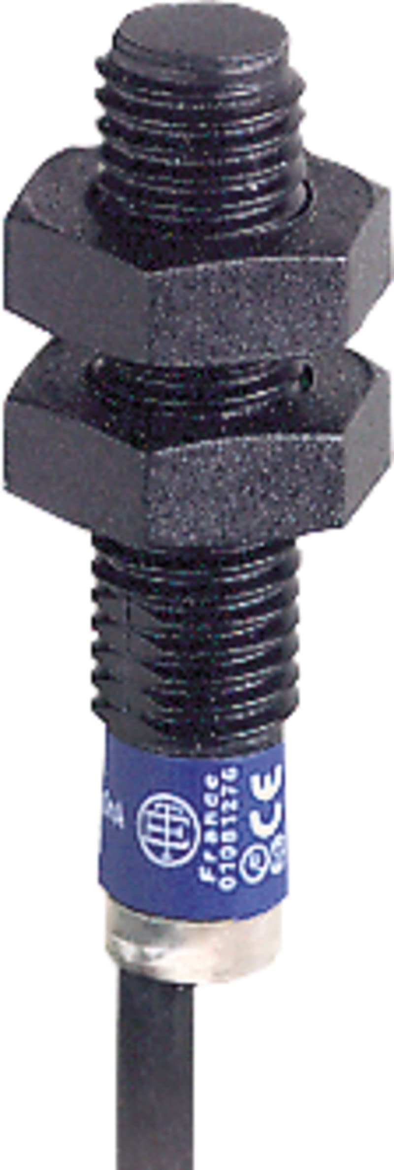 Telemecanique OsiSense XS4P08NB340 Inductive Proximity Sensor — M8 barrel, Sn 2.5 mm, NPN, NC, pre-wired cable