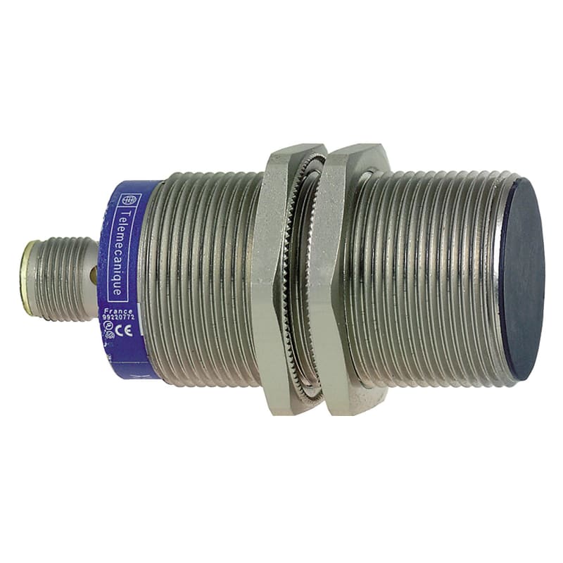 Telemecanique OsiSense XS130BHNBM12 Inductive Proximity Sensor — M12 barrel, Sn 15 mm, NPN, NC, M12 connector (4-Pin)