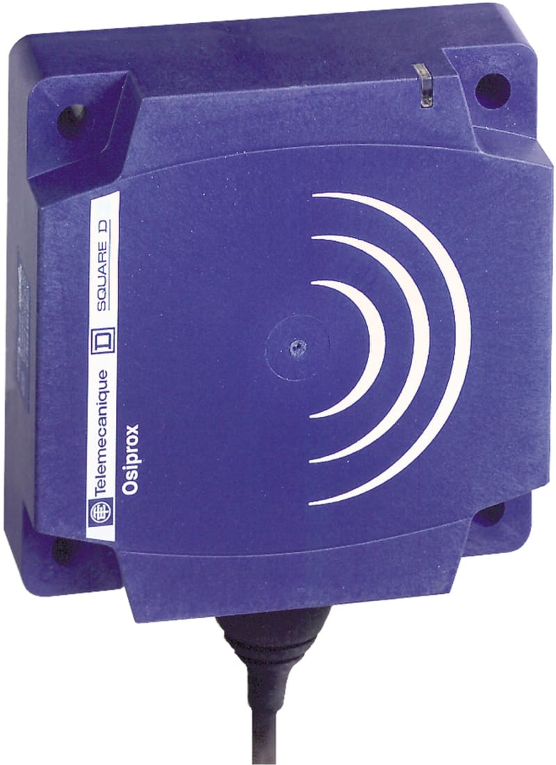 Telemecanique OsiSense XS7D1A1PAL2 Inductive Proximity Sensor — 80 × 80 mm block, Sn 40 mm, PNP, NO, pre-wired cable