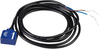 Telemecanique OsiSense XS7E1A1NAL2 Inductive Proximity Sensor — 26 × 26 mm block, Sn 10 mm, NPN, NO, pre-wired cable