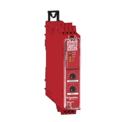 Schneider Electric Safety module, Harmony Safety Automation, Zero speed monitoring with time delay, 48-240 V AC/DC, spring XPSUVN31AC