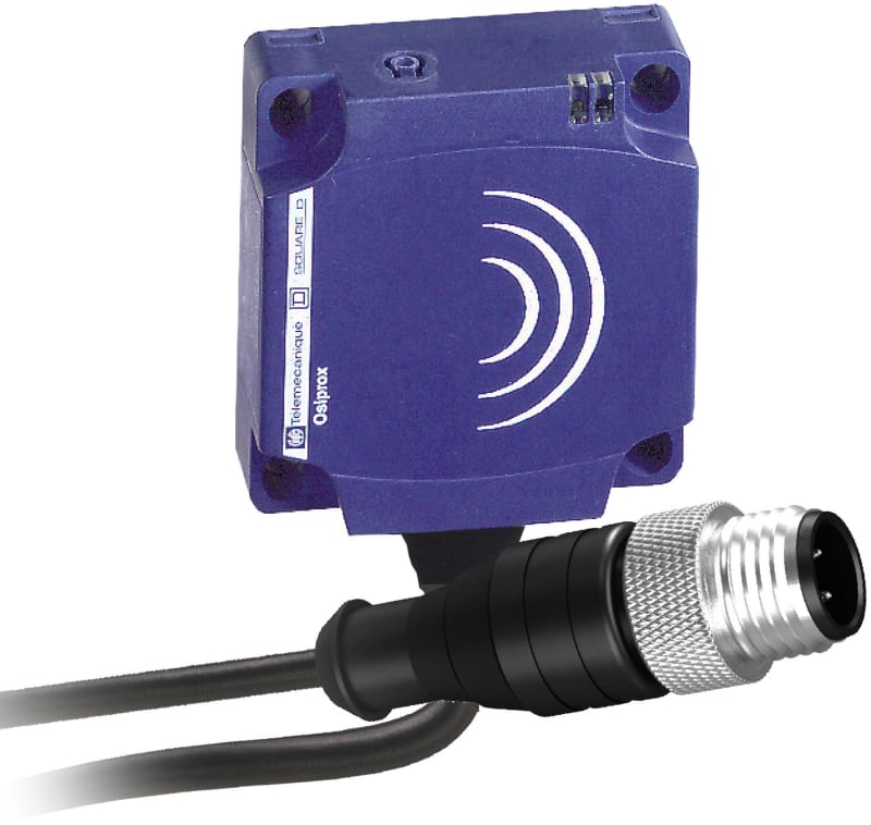 Telemecanique OsiSense XS8C1A1MAL01U20 Inductive Proximity Sensor — 40 × 40 mm block, Sn 25 mm, 2-Wire AC/DC, NO, screw terminals