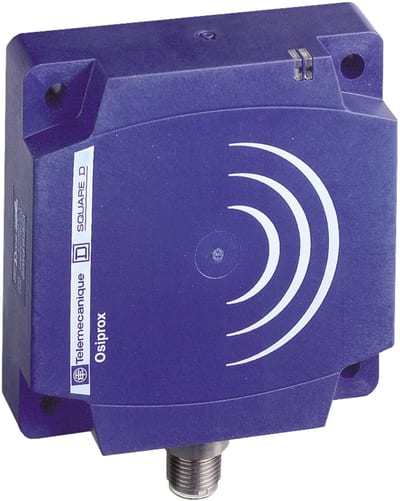 Telemecanique OsiSense XS8D1A1PBM12 Inductive Proximity Sensor — 80 × 80 mm block, Sn 60 mm, PNP, NC, M12 connector (4-Pin)