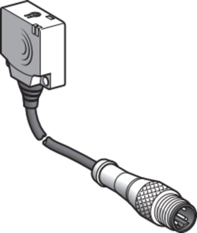 Telemecanique OsiSense XS8E1A1MAL01U20 Inductive Proximity Sensor — 26 × 26 mm block, Sn 15 mm, 2-Wire AC/DC, NO, screw terminals
