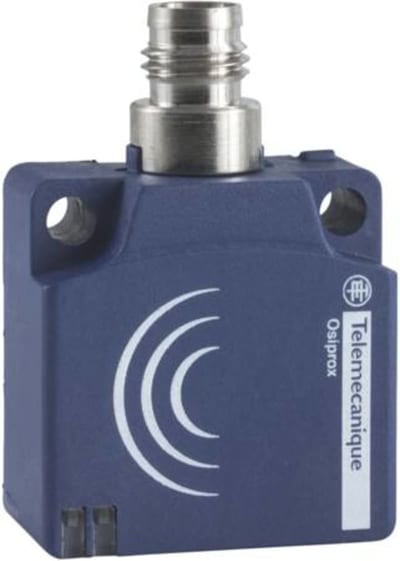 Telemecanique OsiSense XS8E1A1PBM8 Inductive Proximity Sensor — 26 × 26 mm block, Sn 15 mm, PNP, NC, M8 connector