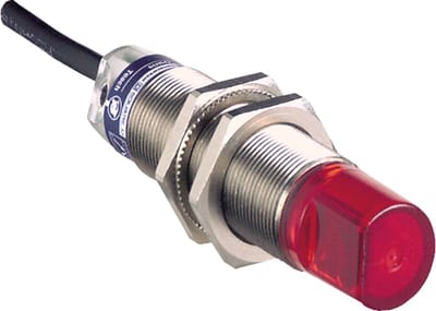 Telemecanique XUB5BPBWL2 Photoelectric Sensor M18, Metal, PNP, 2 m cable