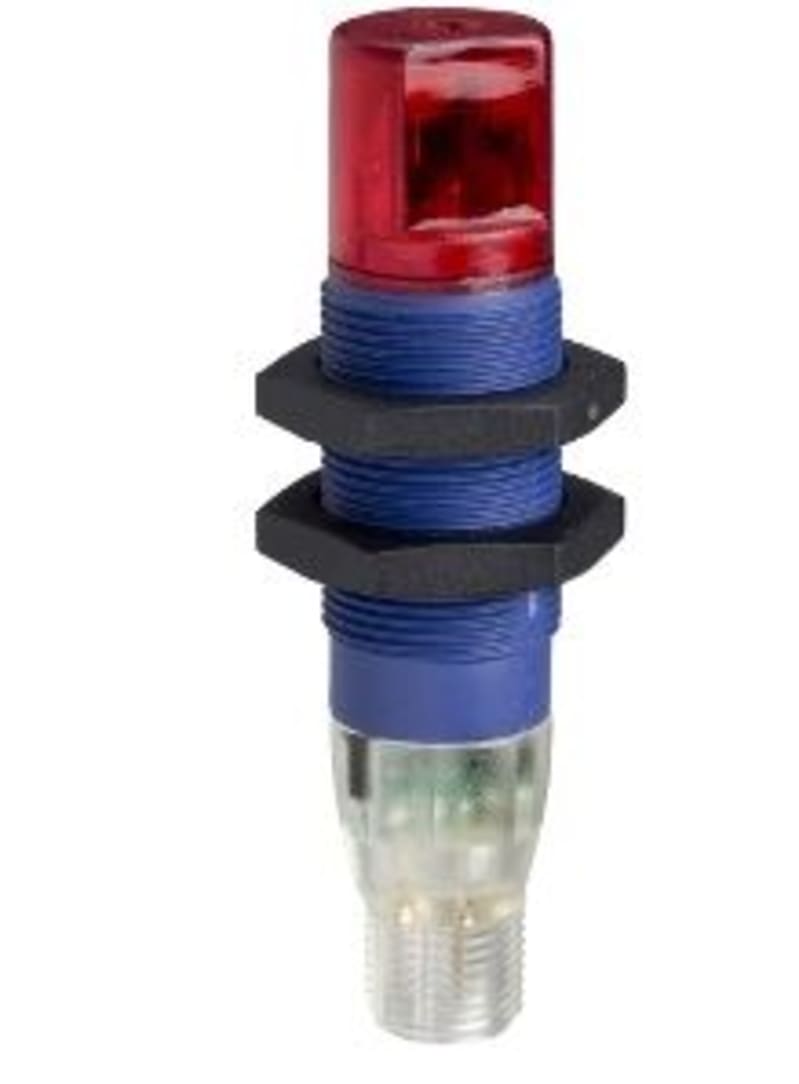 Telemecanique XUB9APBWM12 Laser Photoelectric Sensor, Polarised Reflex, Plastic, PNP, NC, 90° Head, M12 connector