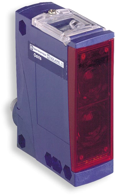 Telemecanique XUX1APANM12 Photoelectric Sensor, Retroreflective, PNP NO, M12 connector