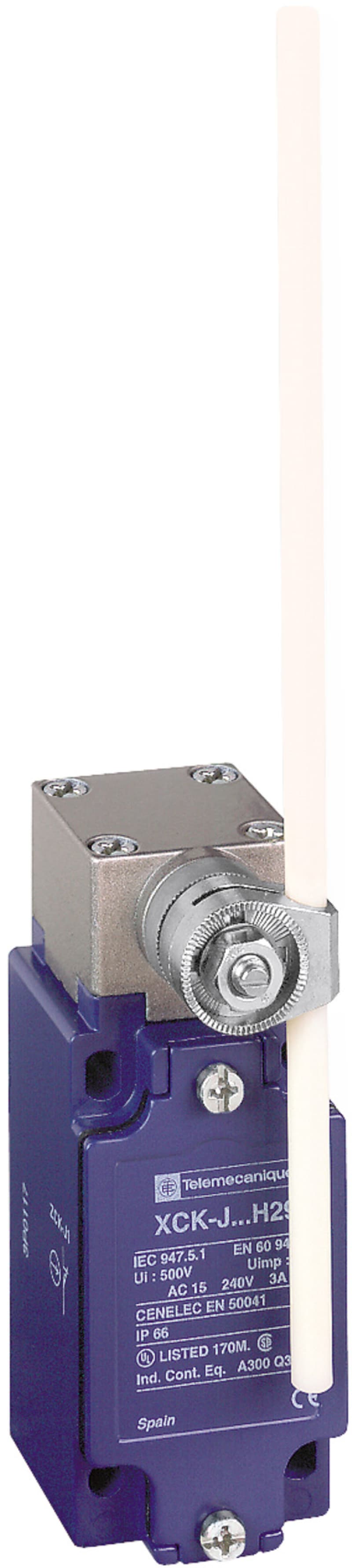 Telemecanique XCKJ50559H29 Limit Switch, Glass-Fibre Rod Lever, 1 NO + 1 NC, M20 entry
