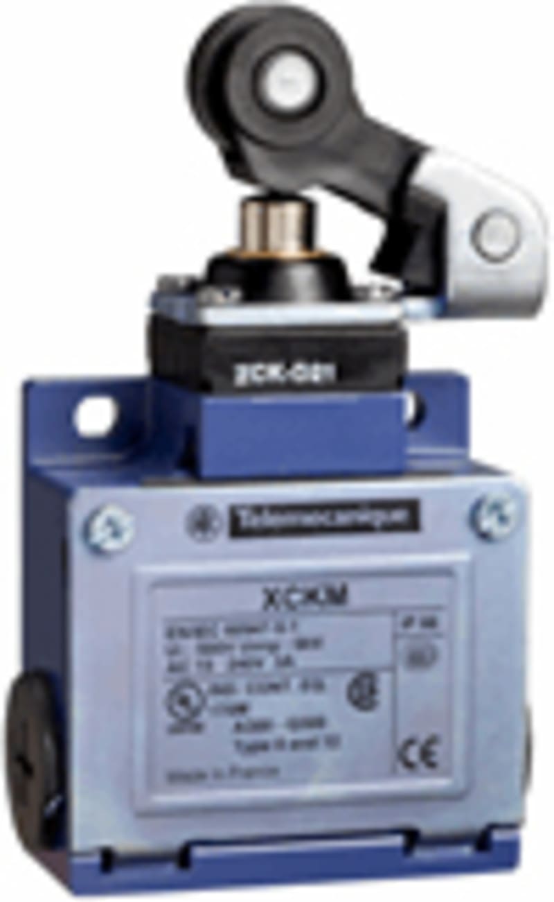 Telemecanique XCKM521 Limit Switch, Lever with Plastic Roller, NO/NC, Metal Body, PG cable entry