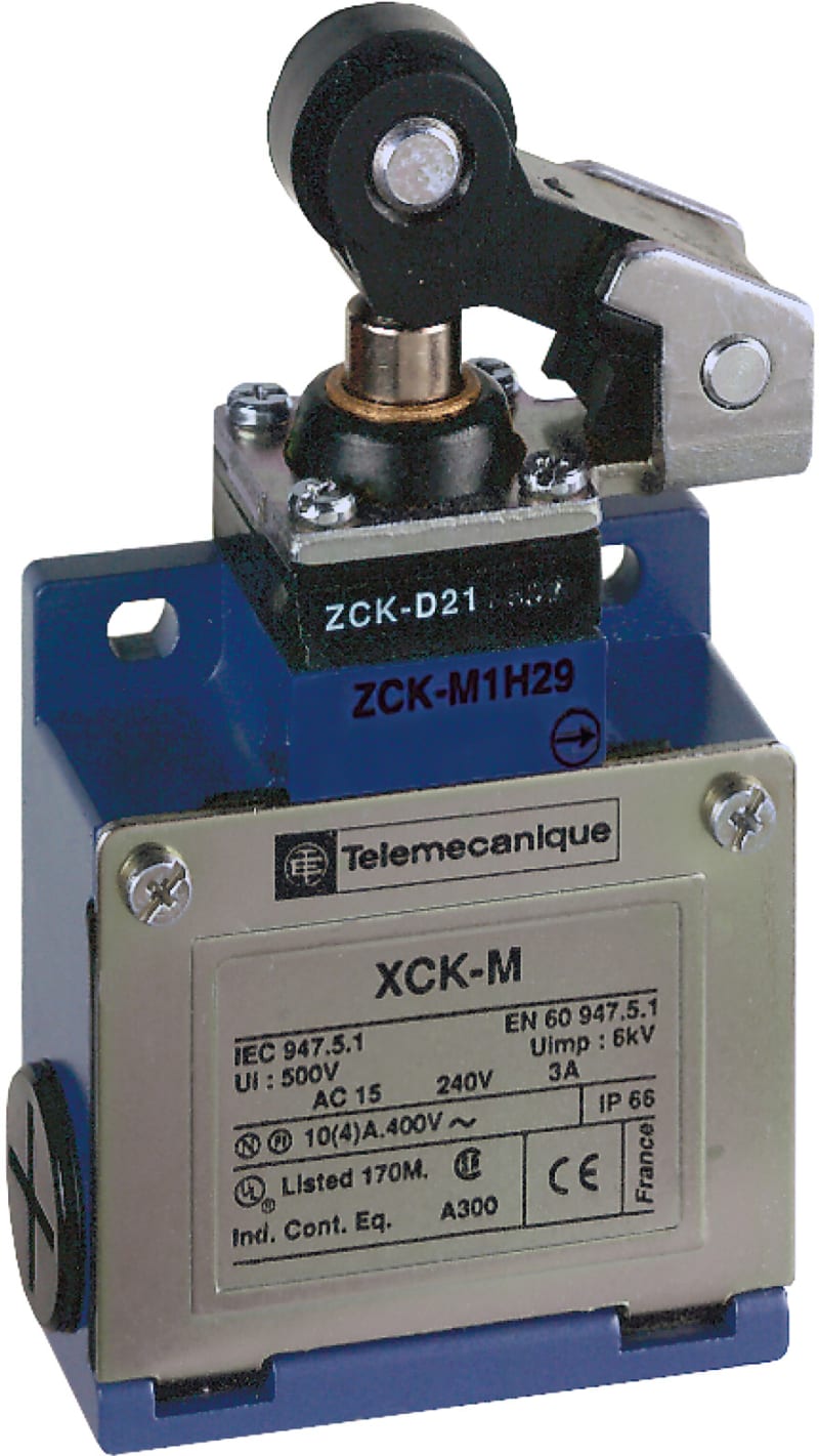Telemecanique XCKM521H29 Limit Switch, Plunger, 1 NO + 1 NC, M20 entry