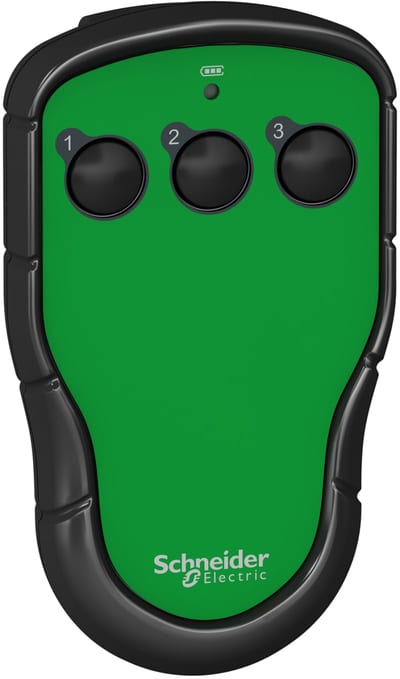 Schneider Electric Transmitter, Harmony pocket remote, 3 single-step push buttons ZART03