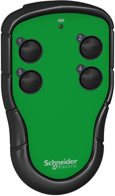 Schneider Electric Transmitter, Harmony pocket remote, 4 single-step push buttons ZART04